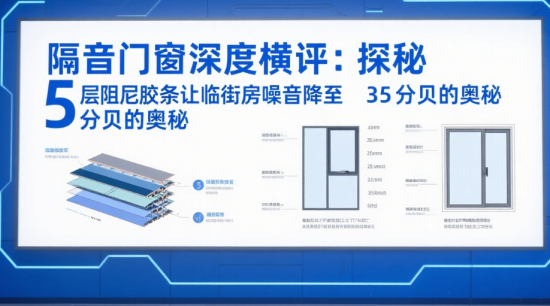隔音著名門窗品牌深度橫評：探秘5層阻尼膠條讓臨街房噪音降至35分貝的奧秘