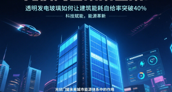 光伏門窗知名品牌未來已來：透明發電玻璃如何讓建筑能耗自給率突破40%?