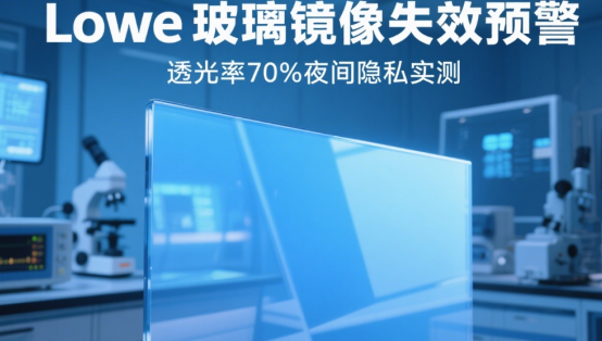 Lowe玻璃鏡像失效預警：透光率70%夜間隱私實測
