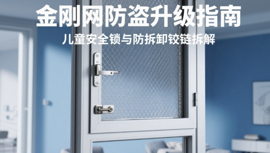 金剛網防盜升級指南：兒童安全鎖與防拆卸鉸鏈拆解