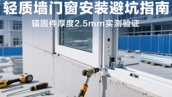 輕質(zhì)墻門窗安裝避坑指南：錨固件厚度2.5mm實(shí)測驗(yàn)證